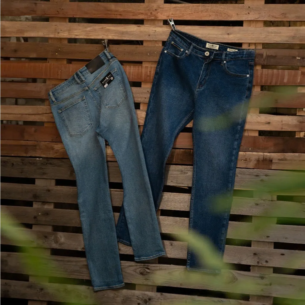 Ảnh D65 -D67 Quần Jeans Dài Xanh HunterXrays Nam Menswear Có Túi 2
