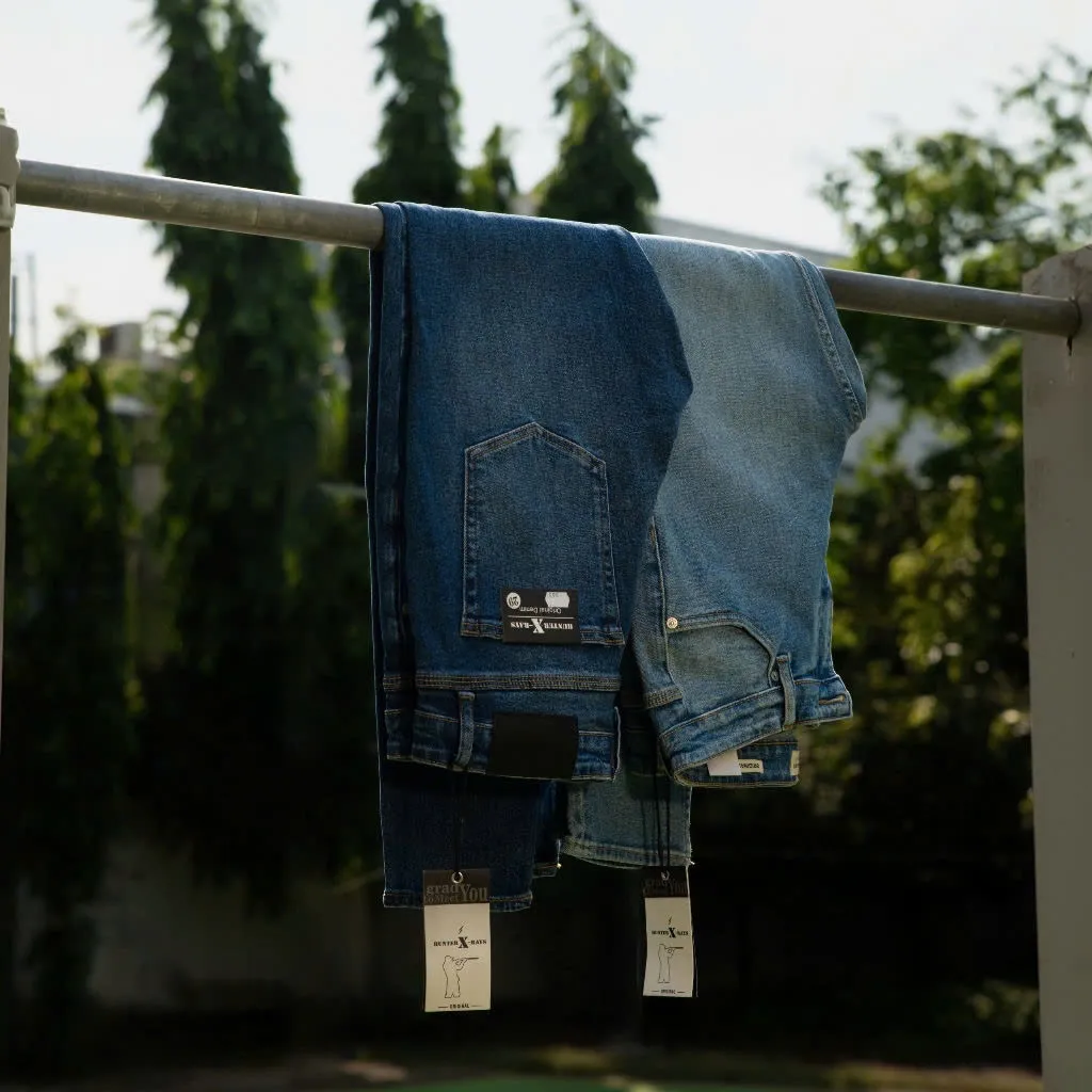 Ảnh D65 -D67 Quần Jeans Dài Xanh HunterXrays Nam Menswear Có Túi 3