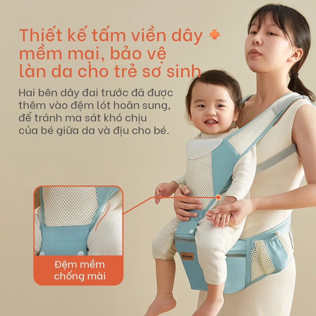 Đánh Giá Đai Địu Em Bé 2in1 Yoboo YB-0066: An Toàn, Tiện Lợi, Chuẩn Y Khoa