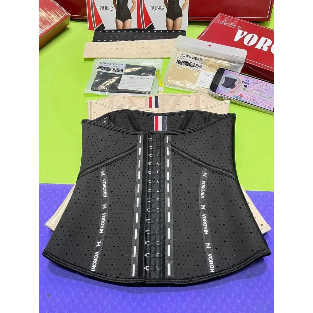 Ảnh Đai nịt bụng latex SILIVE 13 xương dáng chuẩn đeo không lộ viền của bộ đai nịt bụng giảm mỡ gen nịt bụng và đai latex 3