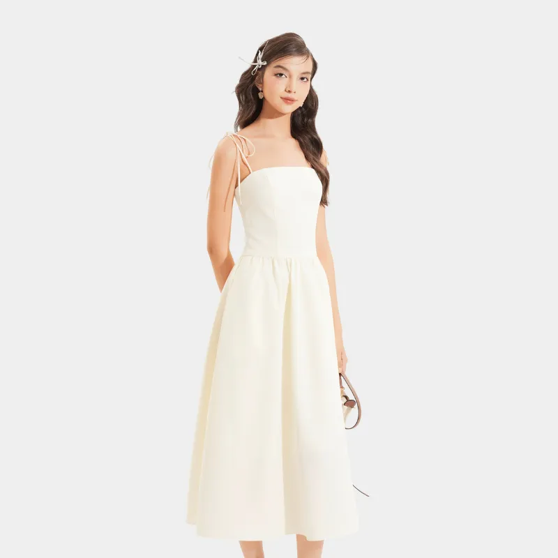 Ảnh Đầm 2 Dây MARC FASHION Kiểu Smocking Lưng - CBLH073123 2