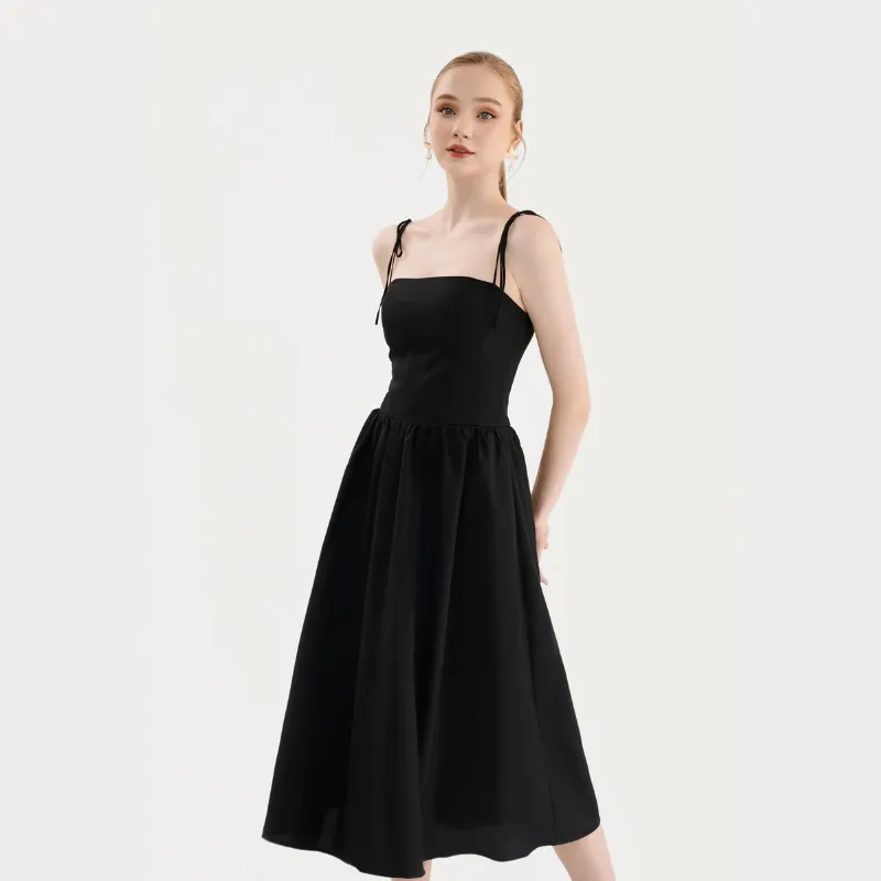 Ảnh Đầm 2 Dây MARC FASHION Kiểu Smocking Lưng - CBLH073123 4