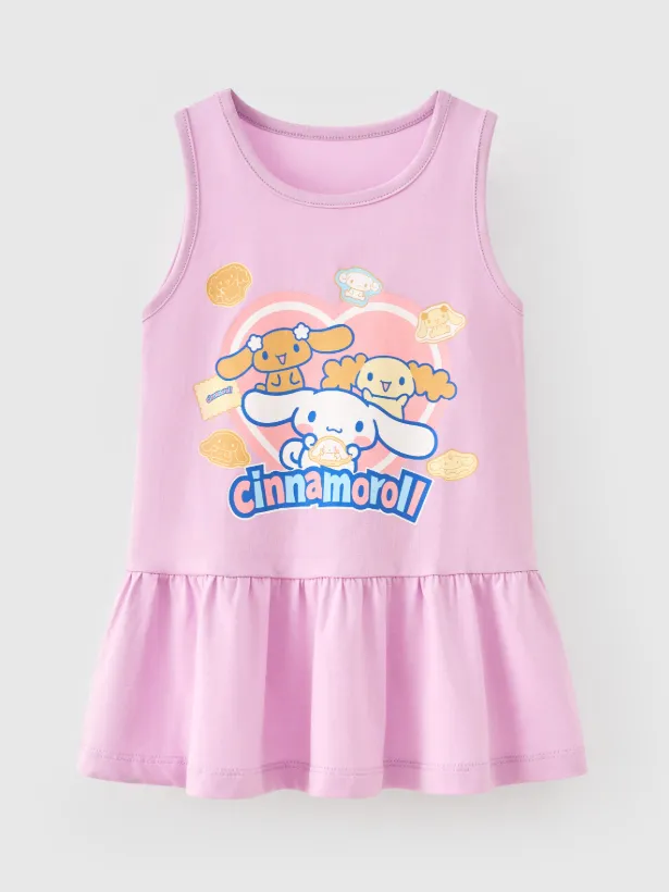 Ảnh Đầm bé gái Rabity ngắn tay cotton hình pony 93043 1