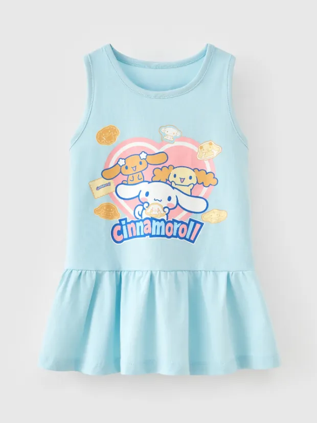 Ảnh Đầm bé gái Rabity ngắn tay cotton hình pony 93043 2
