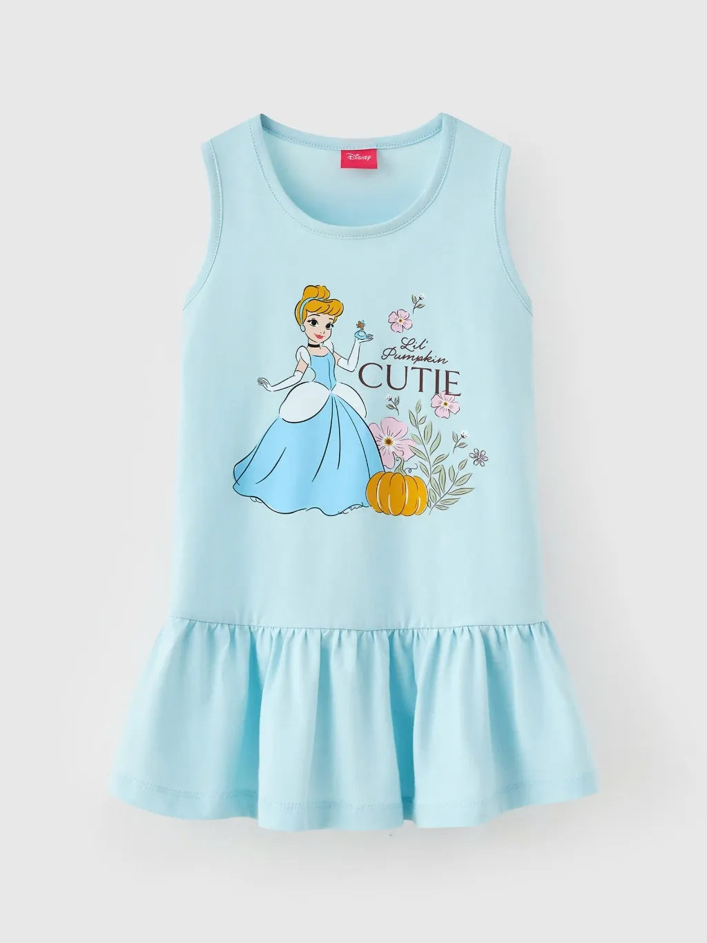 Ảnh Đầm bé gái Rabity ngắn tay cotton in hình Gấu Dâu Lotso và cô nàng lọ lem bản quyền Disney 93044 1
