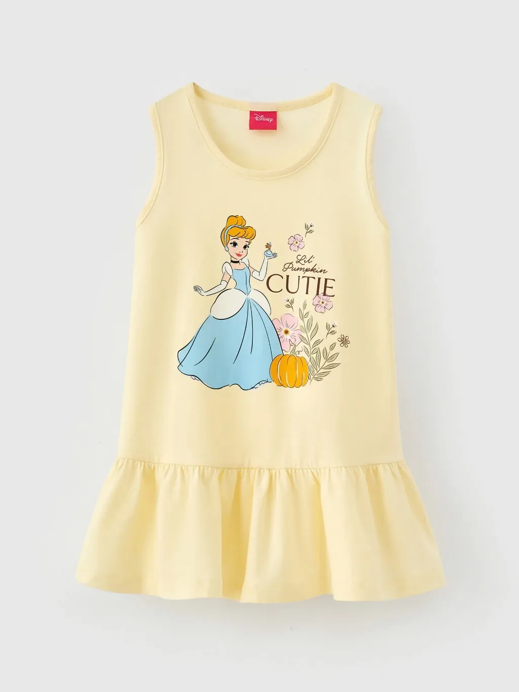 Ảnh Đầm bé gái Rabity ngắn tay cotton in hình Gấu Dâu Lotso và cô nàng lọ lem bản quyền Disney 93044 3