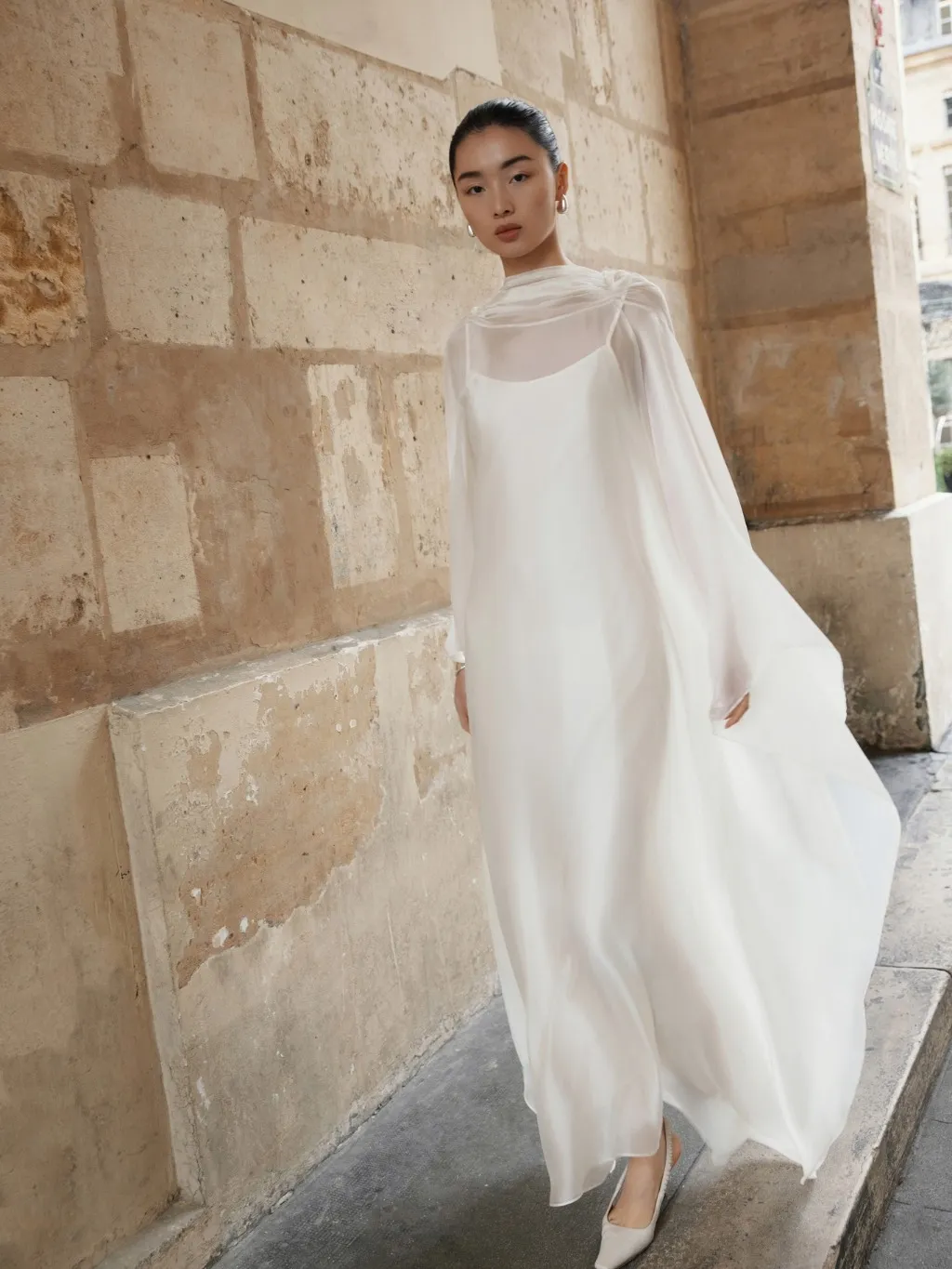 Ảnh Đầm lụa Mary Rose Dress HUONG BOUTIQUE HBV1318 1