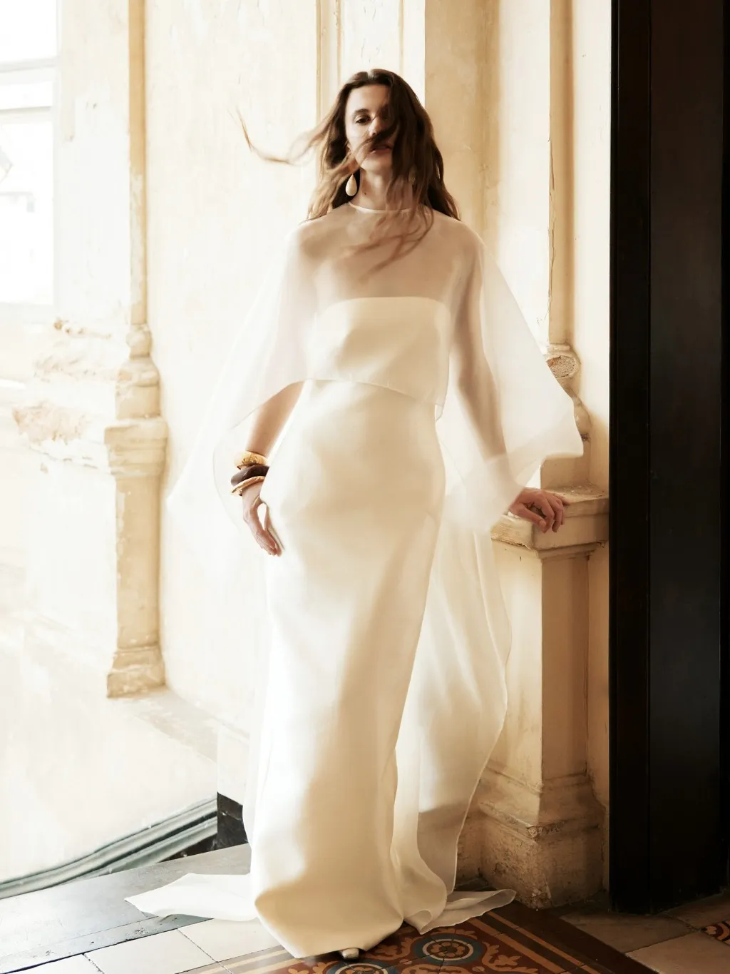Ảnh Đầm quây taffeta Charlotte Dress HUONG BOUTIQUE HBV1339 - Có kèm áo choàng 1