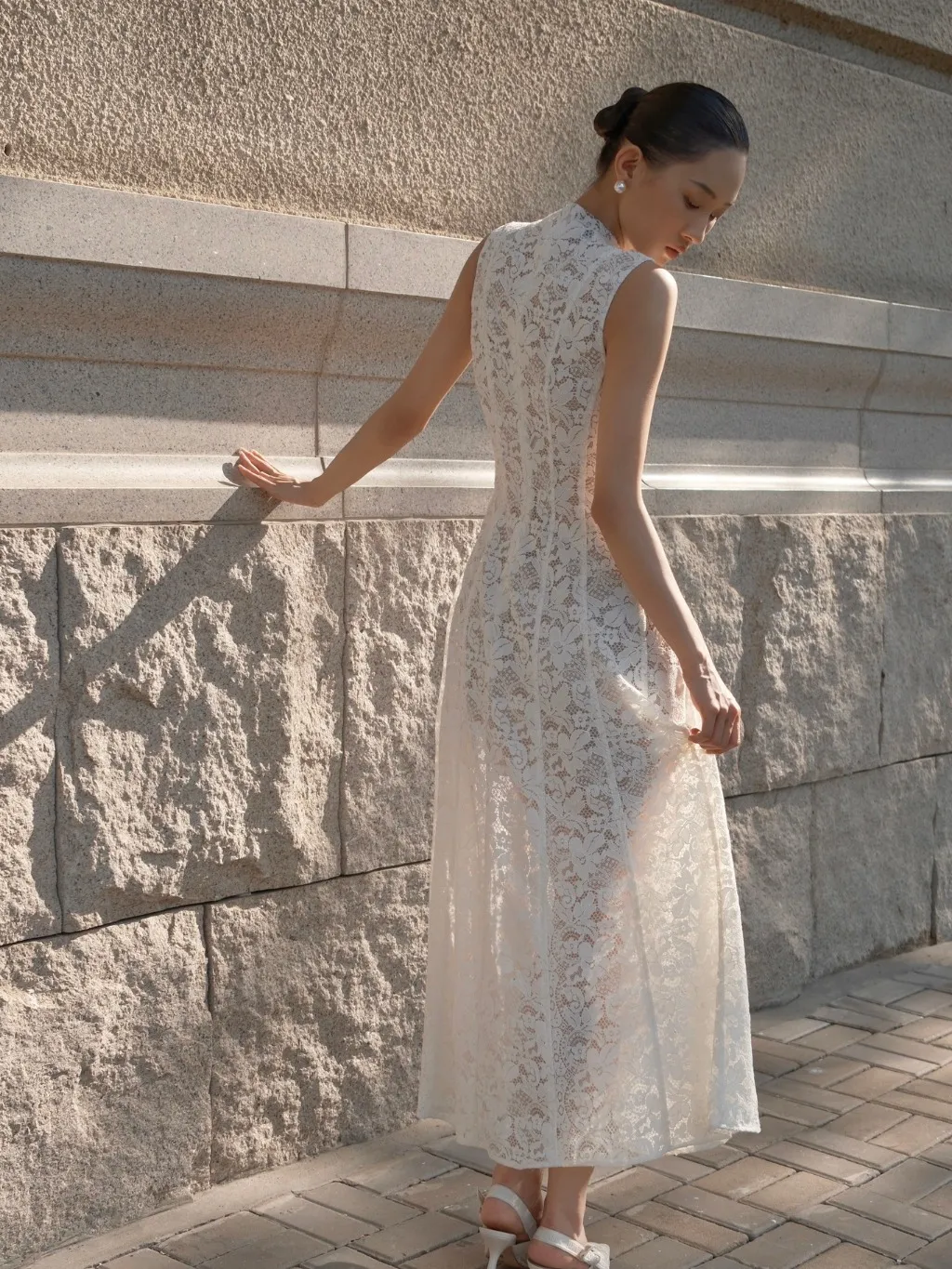 Ảnh Đầm ren dệt Louise Lace Dress HUONG BOUTIQUE HBV1295 2
