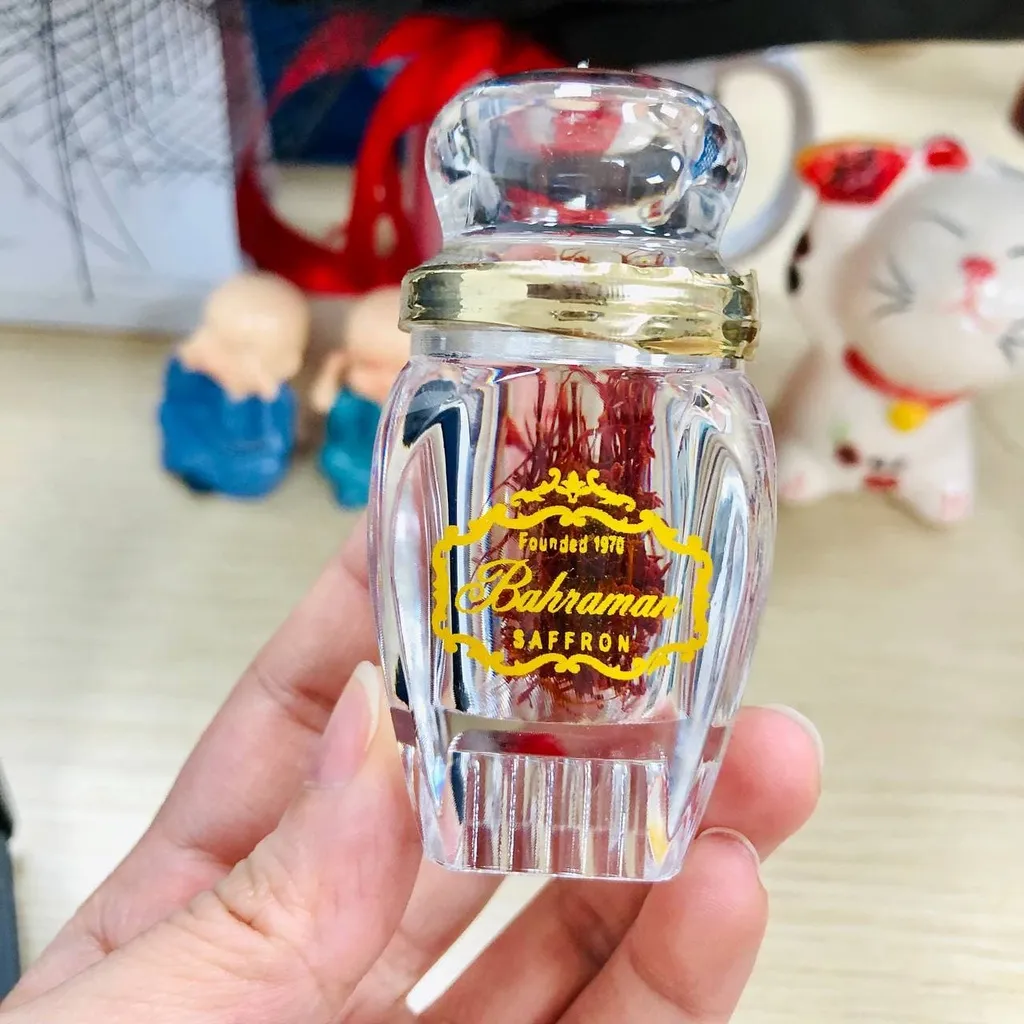 Ảnh [Date T3/2026] Nhụy Hoa Nghệ Tây Saffron Bahraman Gem Super Negin chính hãng Iran hộp 0.5gram 3