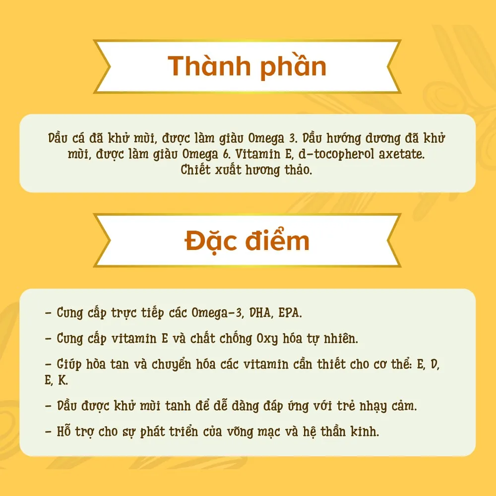 Ảnh Dầu cá ăn dặm Nutra Omega 3 nhập khẩu Chi Lê 240ml - Bổ sung DHA & EPA cho trẻ từ 7 tháng tuổi_(HiPP) 3