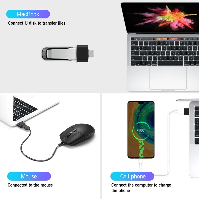 Ảnh Đầu Chuyển Đổi OTG Fonken Sang Type C/Micro USB Cho Tablet / Laptop / Điện Thoại Android / Notebook 1