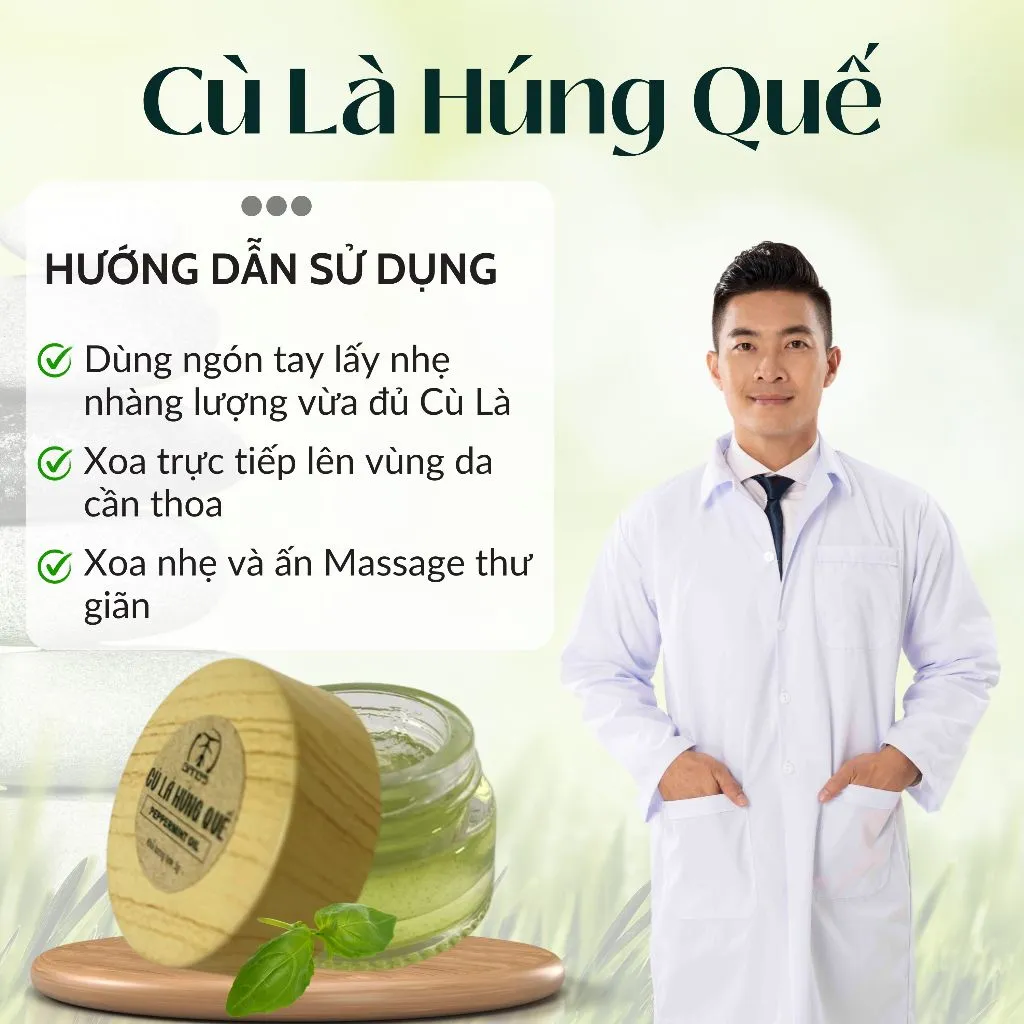 Ảnh Dầu Cù Là Húng Quế Quốc Cơ Quốc Nghiệp 20gram | Dầu Cù Là dịu nhẹ thông mũi giảm căng thẳng hiệu quả 3