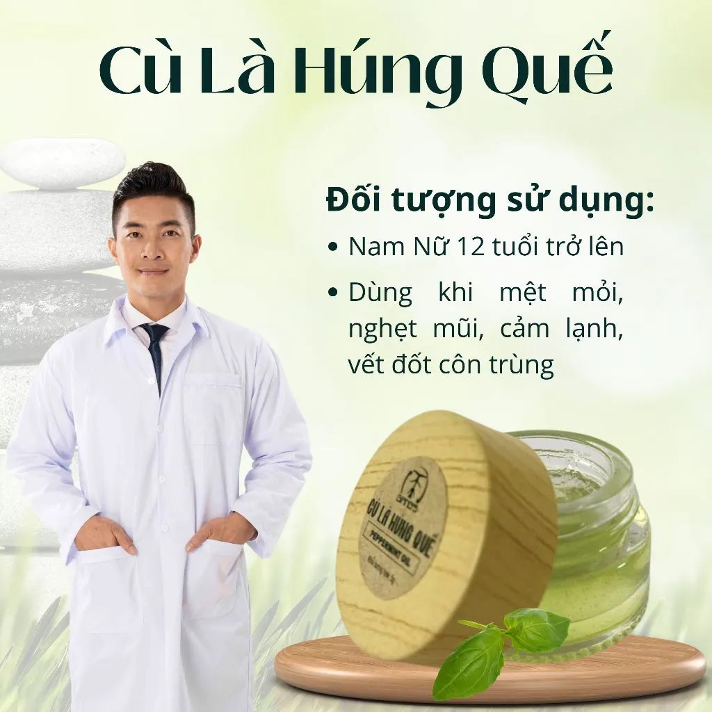 Ảnh Dầu Cù Là Húng Quế Quốc Cơ Quốc Nghiệp 20gram | Dầu Cù Là dịu nhẹ thông mũi giảm căng thẳng hiệu quả 4