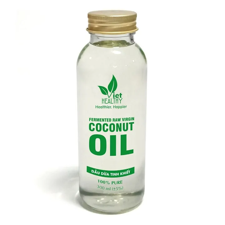 Ảnh Dầu Dừa Lên Men Tách Lạnh Tinh Khiết  VietHealthy 300ml 2