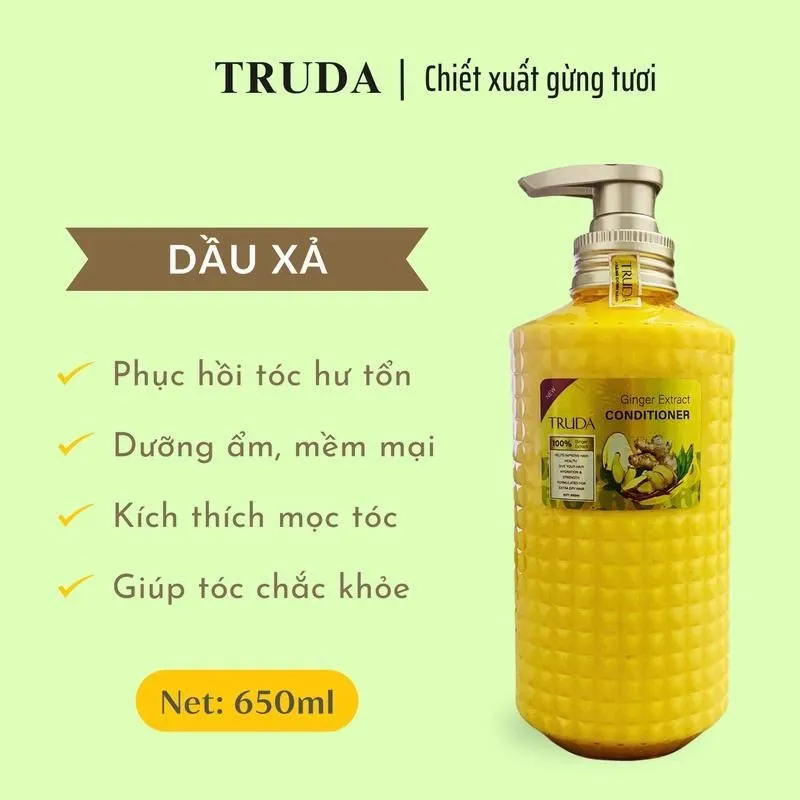 Ảnh Dầu Gội - Dầu Xả Hữu Cơ Gừng Tươi Giúp Mượt Tóc, Giảm Rụng Tóc và Gàu Ngứa cho Nam Nữ 4