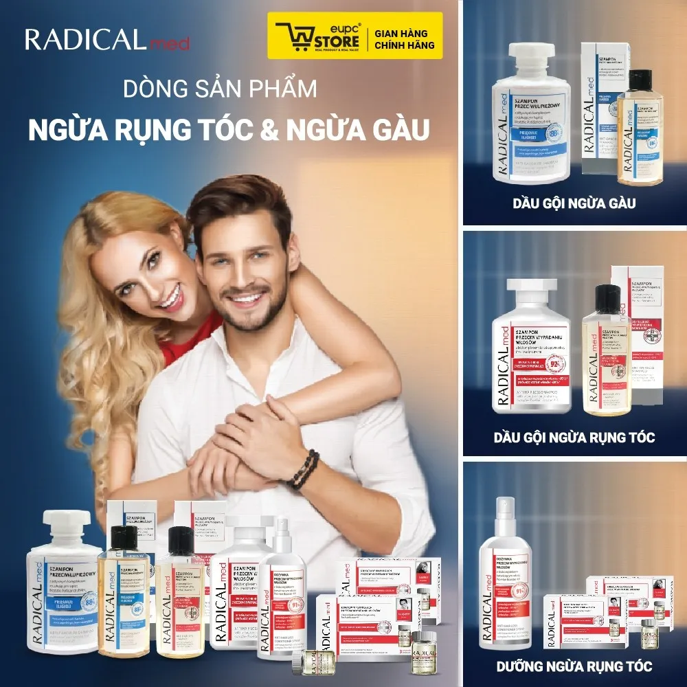 Ảnh Dầu Gội Giúp Giảm Rụng Tóc Radical Med 300ml Dưỡng Ẩm, Chăm Sóc Tóc Và Da Đầu, Giúp Tóc Chắc Khỏe EUPC STORE 4
