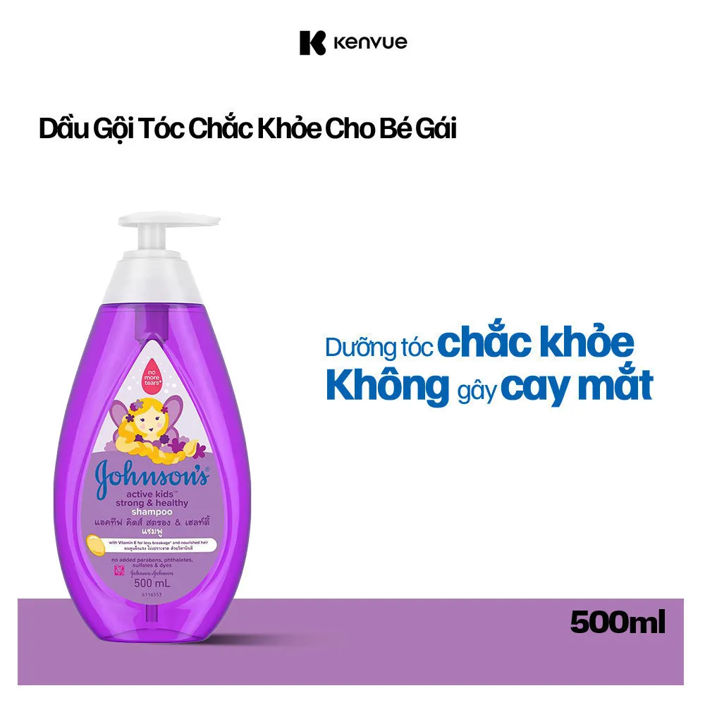 Ảnh Dầu gội óng mượt cho bé Johnson's Active Kids Shiny Drops Shampoo 500ml - Dung tích 500ml - 800ml - 100979999 1