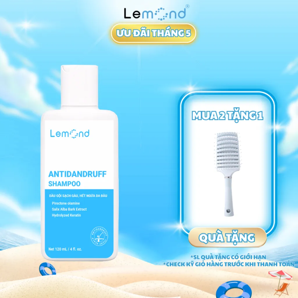 Ảnh Dầu Gội Sạch Gàu LEMOND Làm Sạch Gàu Ngứa, Hỗ Trợ Giảm Nấm Da Đầu Và Dưỡng Tóc chai 120ml 1