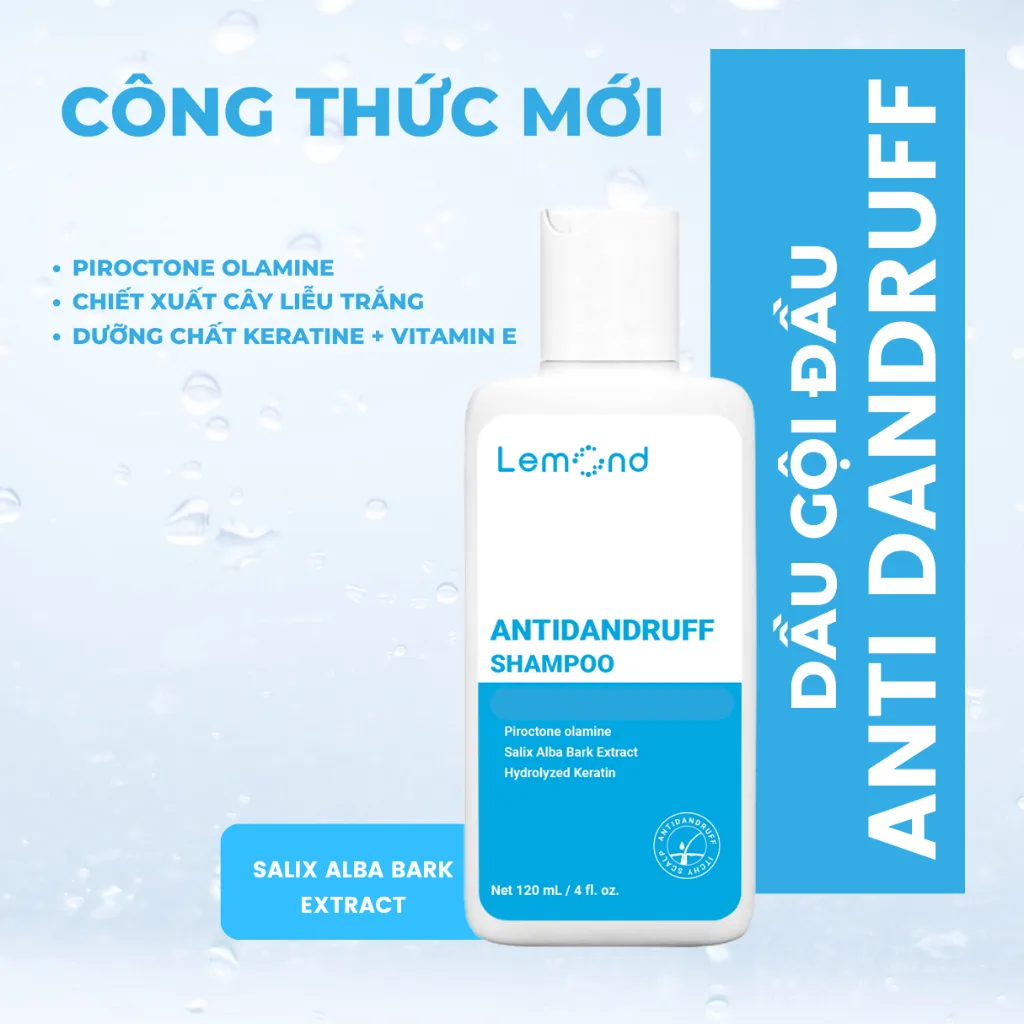 Ảnh Dầu Gội Sạch Gàu LEMOND Làm Sạch Gàu Ngứa, Hỗ Trợ Giảm Nấm Da Đầu Và Dưỡng Tóc chai 120ml 4