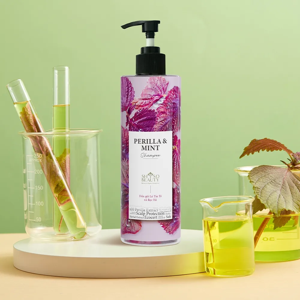 Ảnh Dầu Gội SHSO Beauty Phyto Biotic Tía Tô & Bạc Hà Chăm Sóc Tóc Bồng Bềnh, Chắc Khỏe, Kích Thích Mọc Tóc - NPC PHAR 4