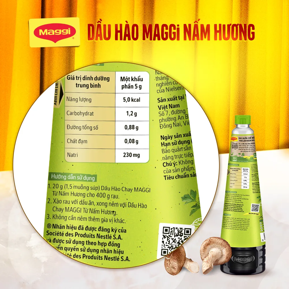 Ảnh Dầu Hào MAGGI® Nấm Hương Chai 350g 1