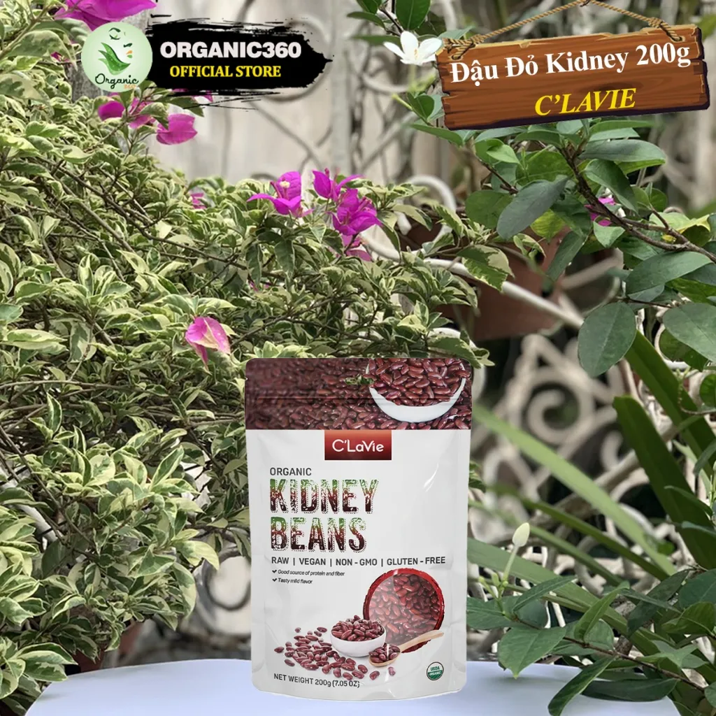 Ảnh Đậu Hạt Hữu Cơ Nấu Cháo Cho Bé Ăn Dặm C'LAVIE 200g Đậu Đỏ, Đậu Xanh, Kiều Mạch, Kê, Lanh, Mè, Quinoa 1