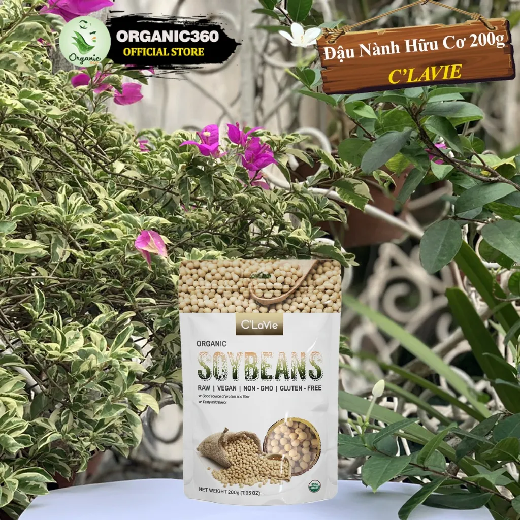 Ảnh Đậu Hạt Hữu Cơ Nấu Cháo Cho Bé Ăn Dặm C'LAVIE 200g Đậu Đỏ, Đậu Xanh, Kiều Mạch, Kê, Lanh, Mè, Quinoa 3