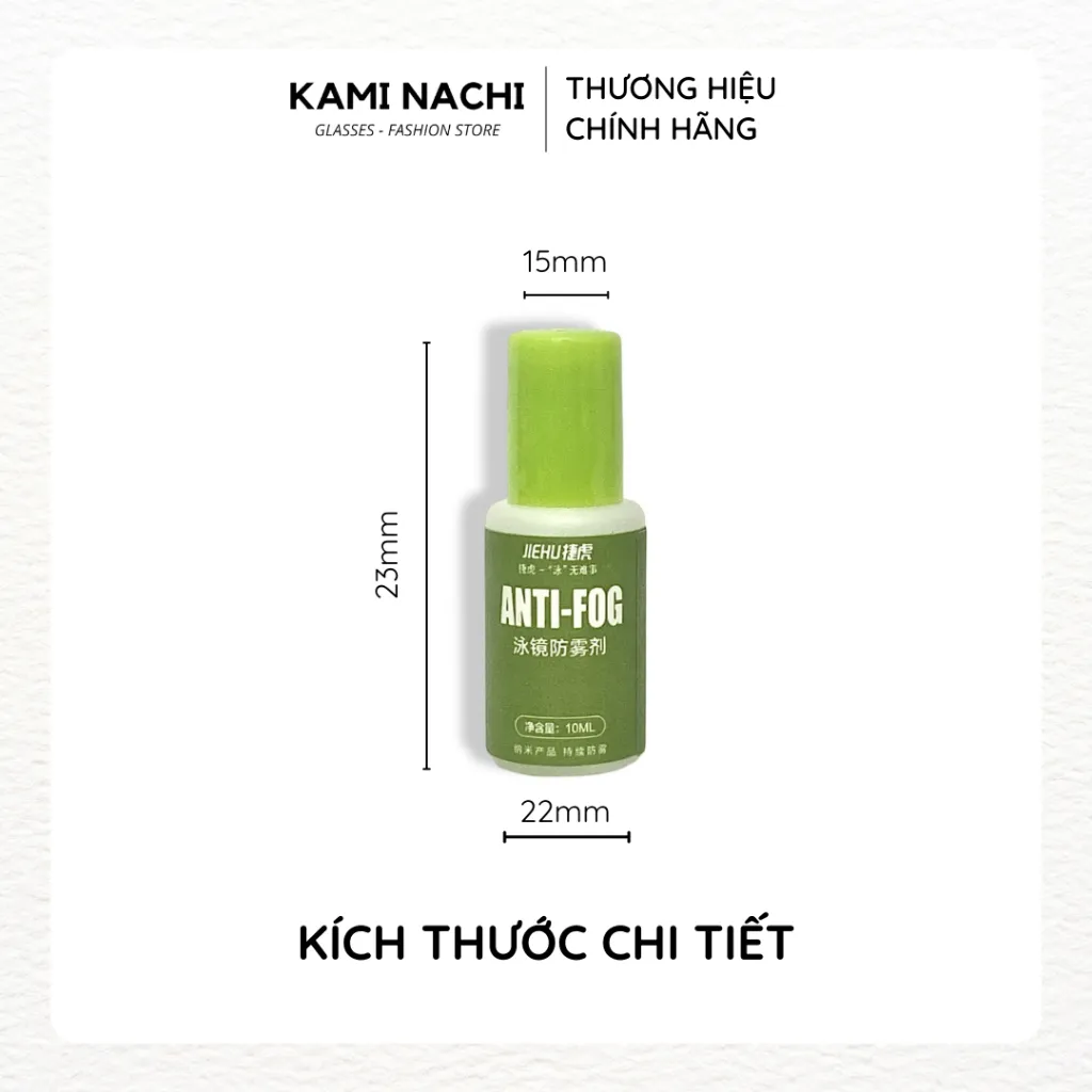 Ảnh Dầu nano phủ cho mắt kính bơi chống hơi nước, mù sương KAMI NACHI dung tích 10ml 1