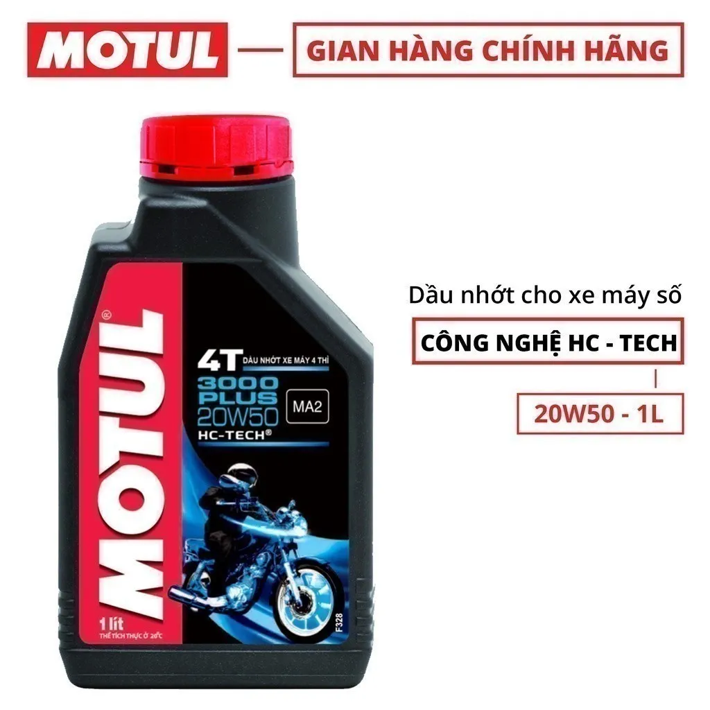Ảnh Dầu nhớt xe máy MOTUL 3000 PLUS 4T 20W50 1L 1