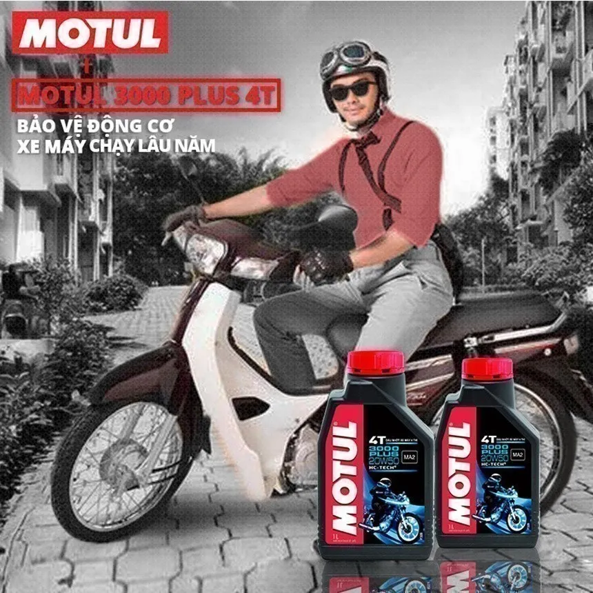 Ảnh Dầu nhớt xe máy MOTUL 3000 PLUS 4T 20W50 1L 3