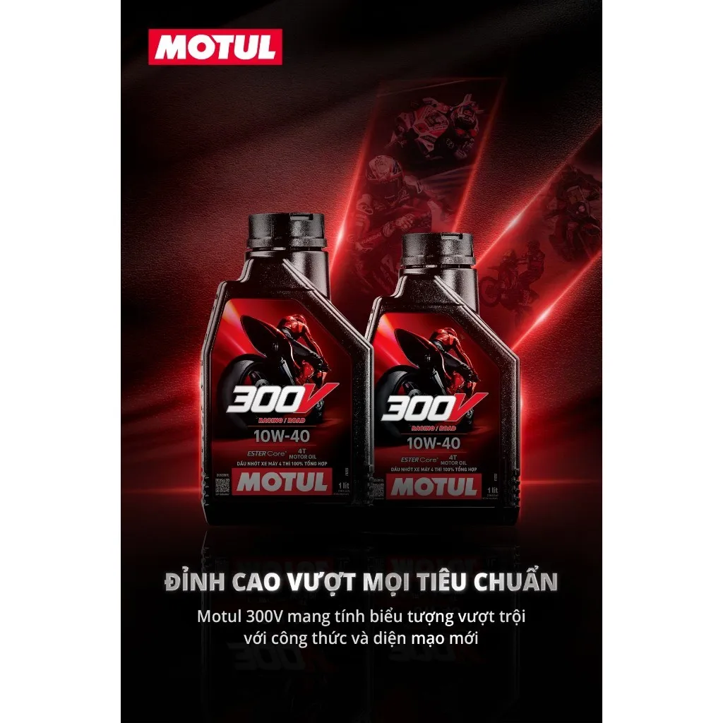 Ảnh Dầu nhớt xe máy MOTUL 300V FACTORY LINE ROAD RACING 10W40 1L 3