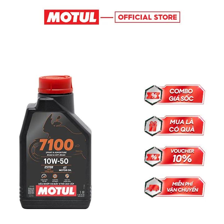 Ảnh Dầu nhớt xe máy MOTUL 7100 4T 10W50 1L 2
