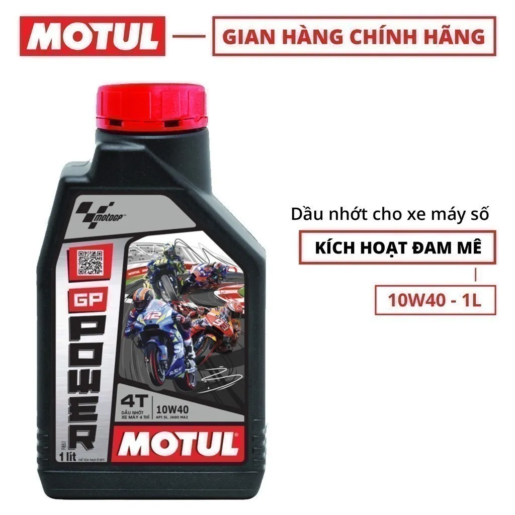 Ảnh Dầu nhớt xe máy MOTUL GP POWER 4T 10W40 1L 2