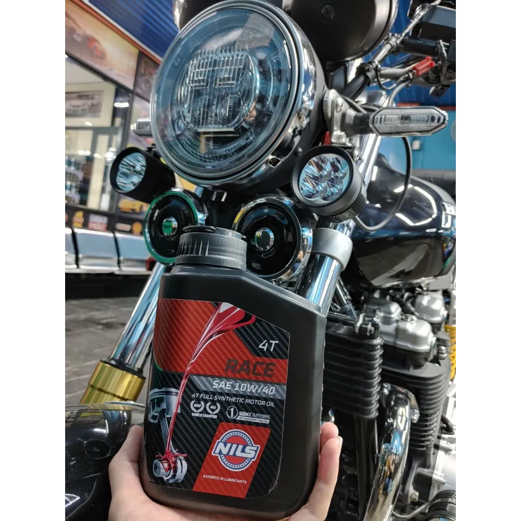 Ảnh Dầu Nhớt Xe Moto Nils Race 10W40 1L 4