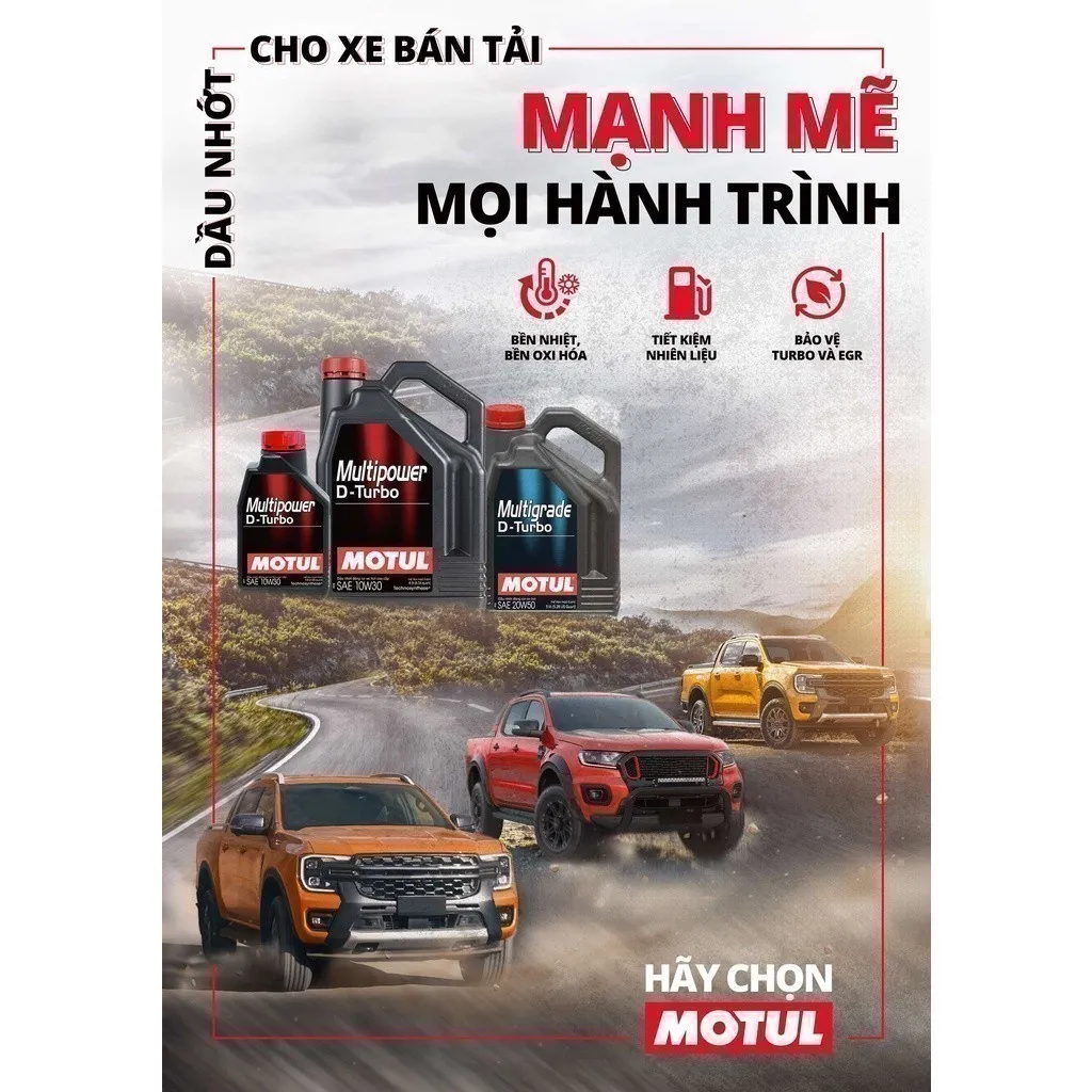 Ảnh Dầu nhớt xe ô tô máy dầu MULTIPOWER D-TURBO 10W30 6L 2