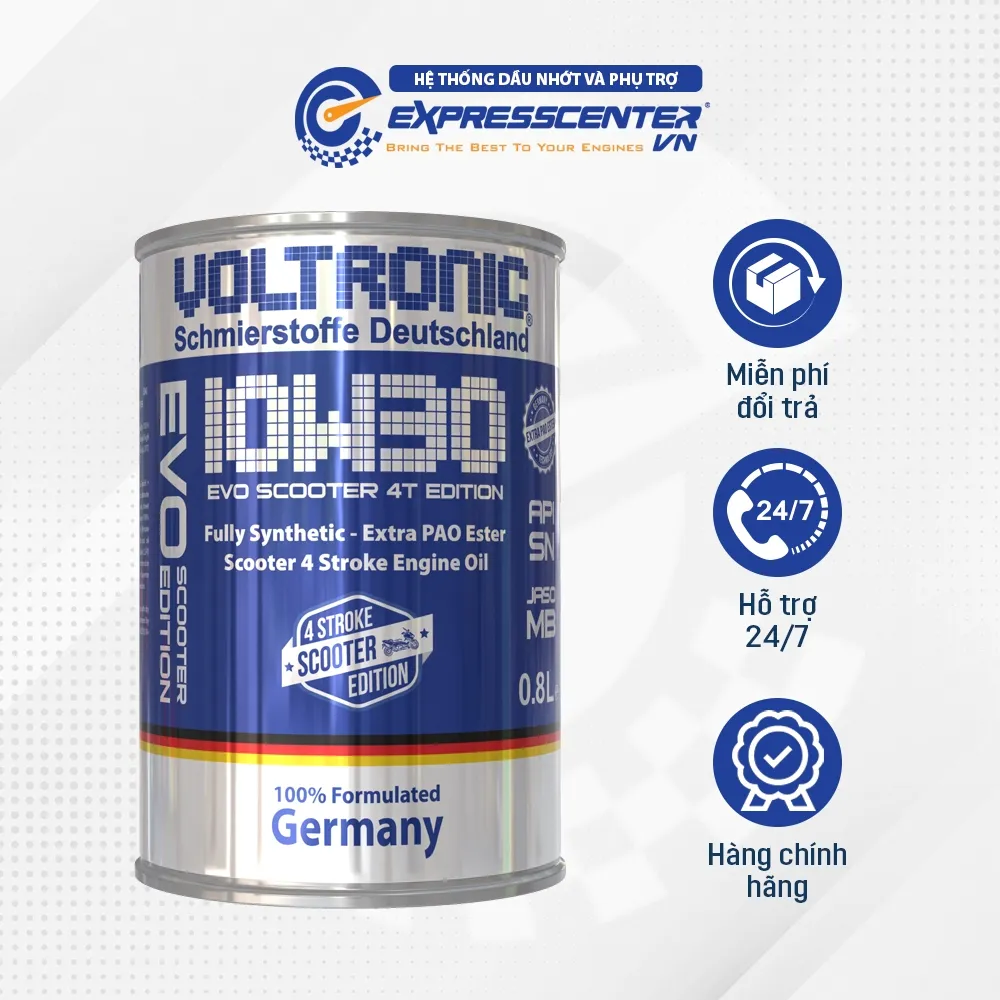 Ảnh Dầu Nhớt Xe Tay Ga Voltronic EVO 10w30 800ml 1