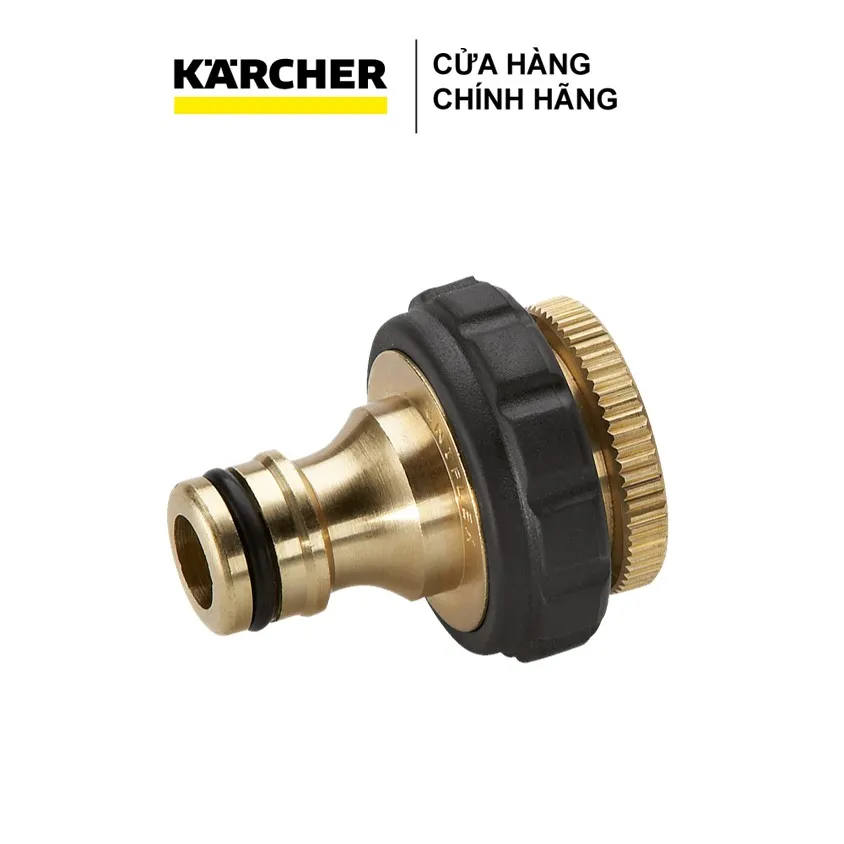 Ảnh Đầu nối ống nước bằng đồng cao cấp Karcher G 3/4 và bộ giảm ren G 1/2 - Phù hợp với vòi có ren đường kính 21 - 27mm 2