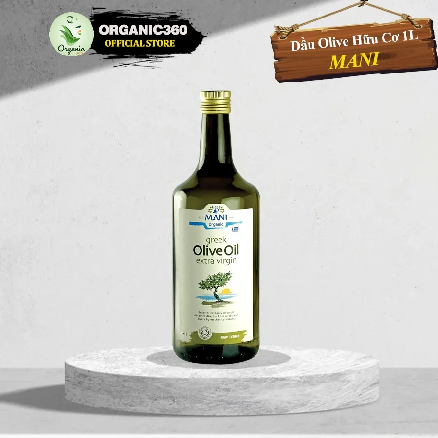 Ảnh Dầu Olive Ép Lạnh Hữu Cơ MANI Organic Extra Virgin Olive Oil 250ml 500ml 1lit 2
