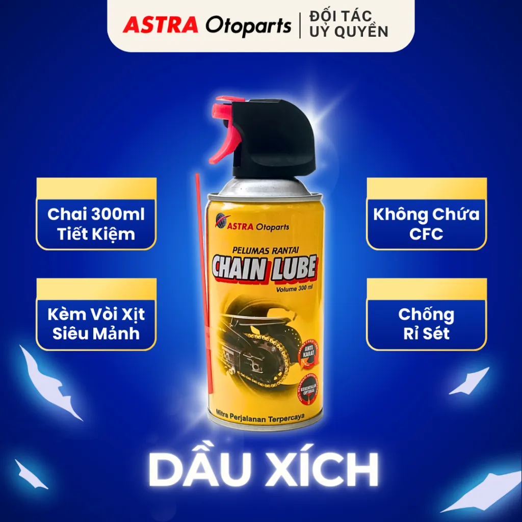 Ảnh Dầu Xích (Sên) ASPIRA chai 300ml cho xe máy 1