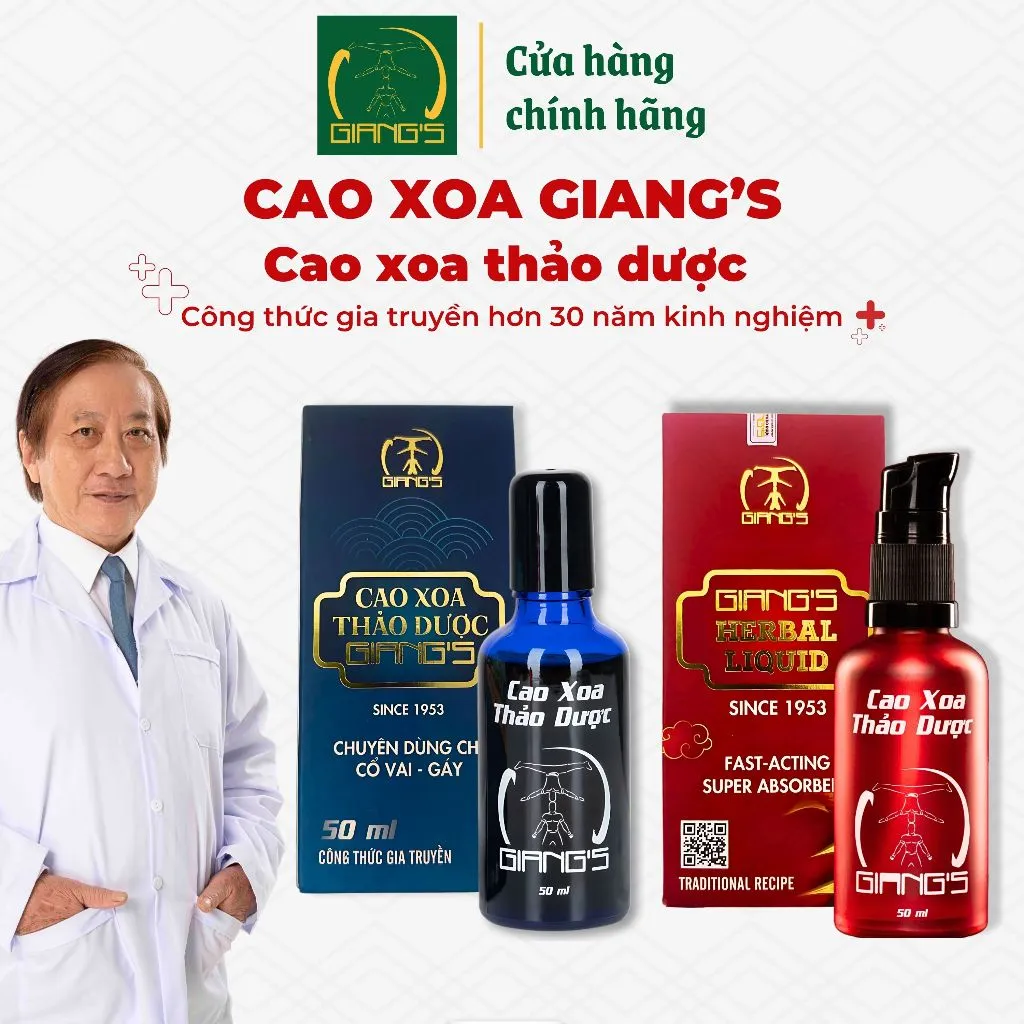 Ảnh Dầu Xoa Bóp Quốc Cơ Quốc Nghiệp Combo 1 Chai Đỏ 1 Chai Xanh 50ml - Cao Xoa Bóp Xương Khớp Massage Cổ Vai Gáy Phục Hồi Cơ 1