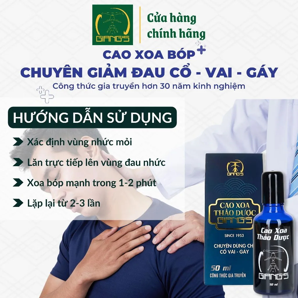 Ảnh Dầu Xoa Bóp Quốc Cơ Quốc Nghiệp Combo 1 Chai Đỏ 1 Chai Xanh 50ml - Cao Xoa Bóp Xương Khớp Massage Cổ Vai Gáy Phục Hồi Cơ 4