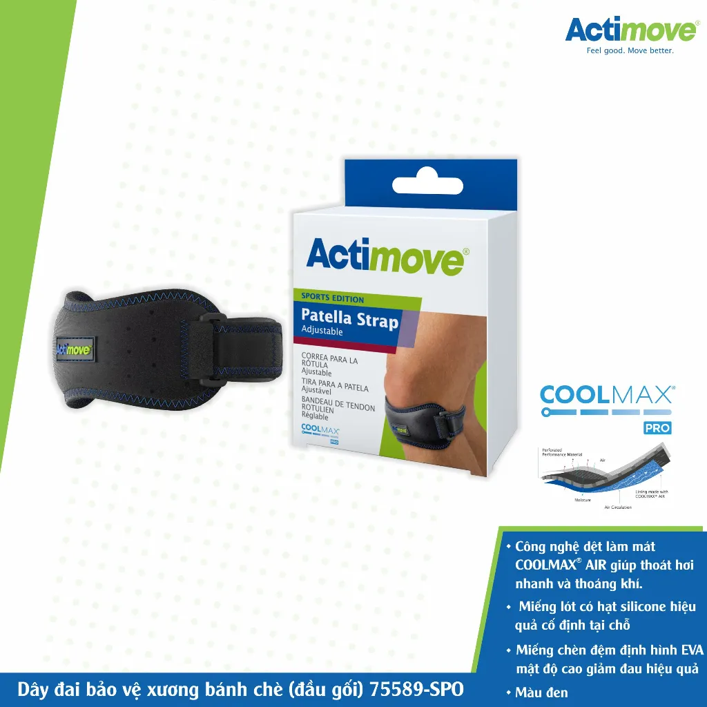 Ảnh Dây đai bảo vệ xương bánh chè (đầu gối) 75589-SPO Actimove® Patella Strap 1