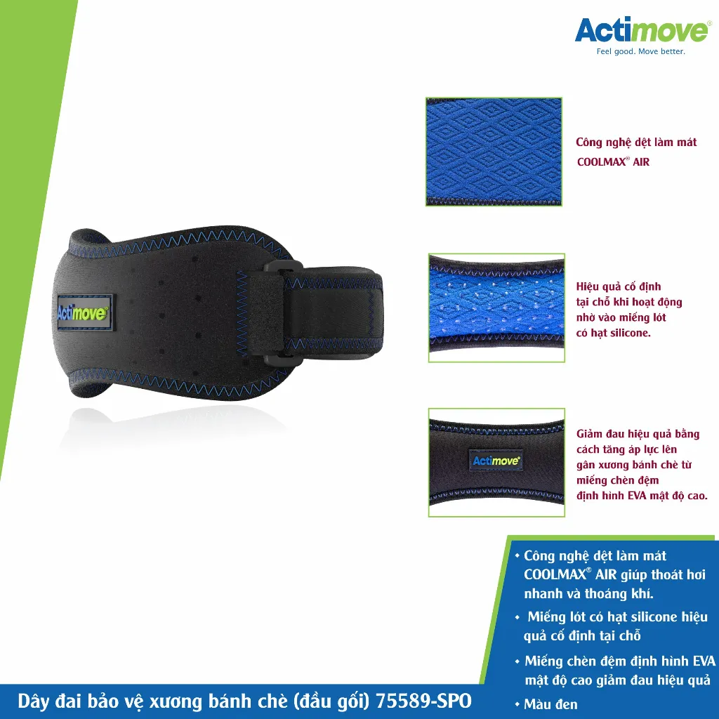 Ảnh Dây đai bảo vệ xương bánh chè (đầu gối) 75589-SPO Actimove® Patella Strap 3