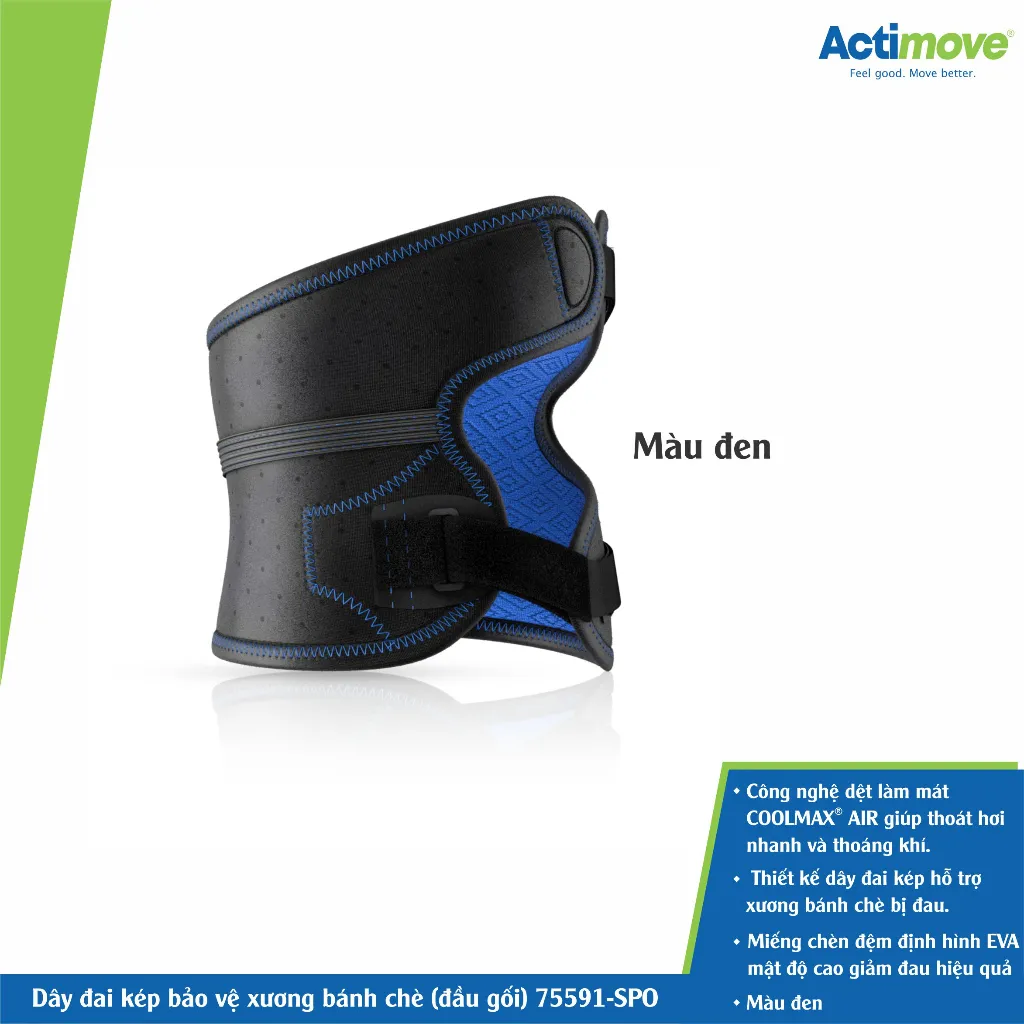 Ảnh Dây đai kép bảo vệ xương bánh chè (đầu gối) 75591-SPO Actimove Dual Knee Strap 1