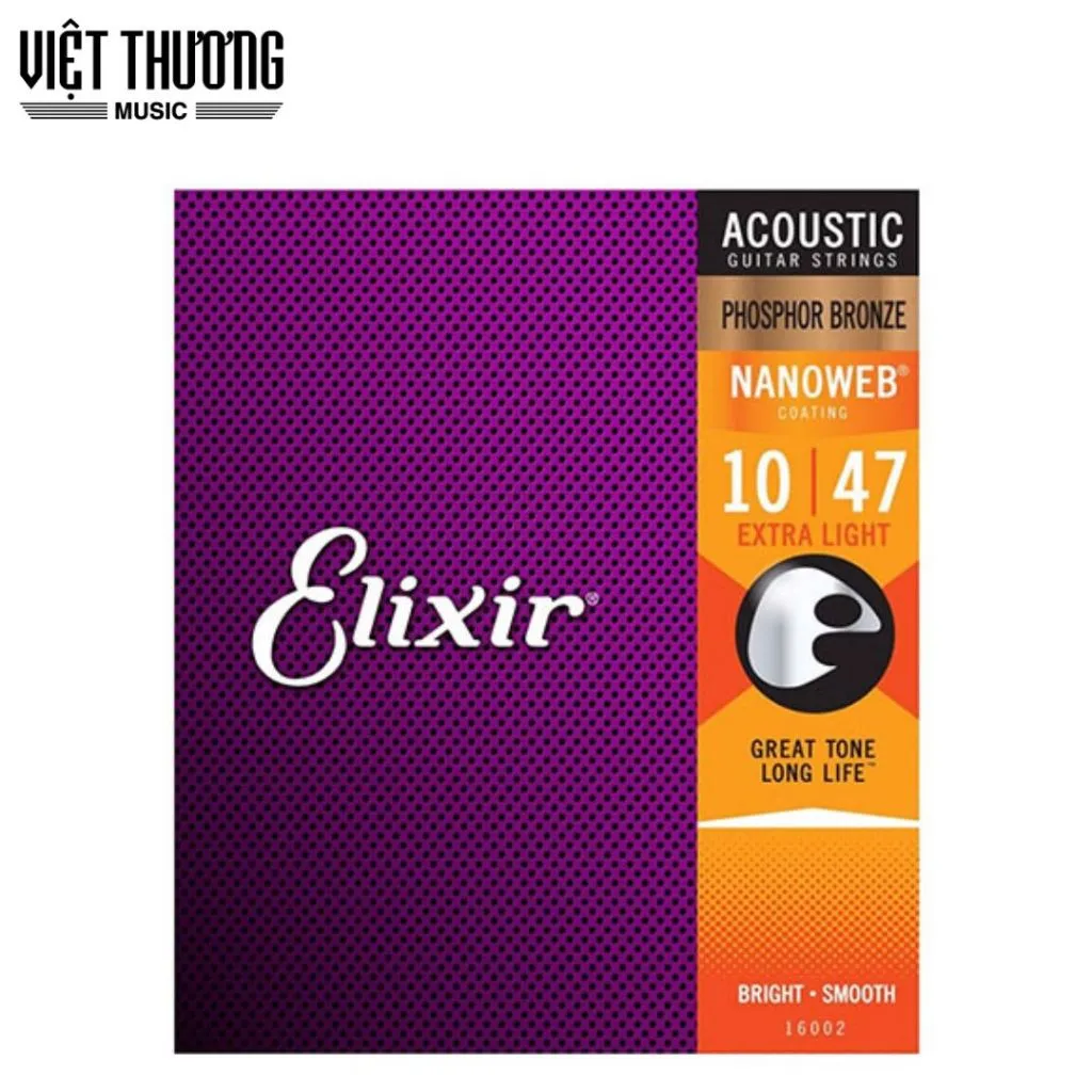 Ảnh Dây đàn guitar ccoustic, dây thay thế cao cấp Elixir Phosphor Bronze 3313216002 nhập khẩu từ Mỹ-Việt Thương Music 1