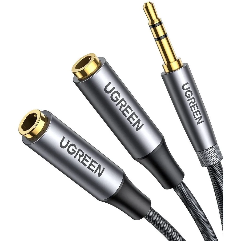 Ảnh Dây cáp Audio 3.5mm chia 2 tai nghe, đầu nhôm UGREEN AV191 1