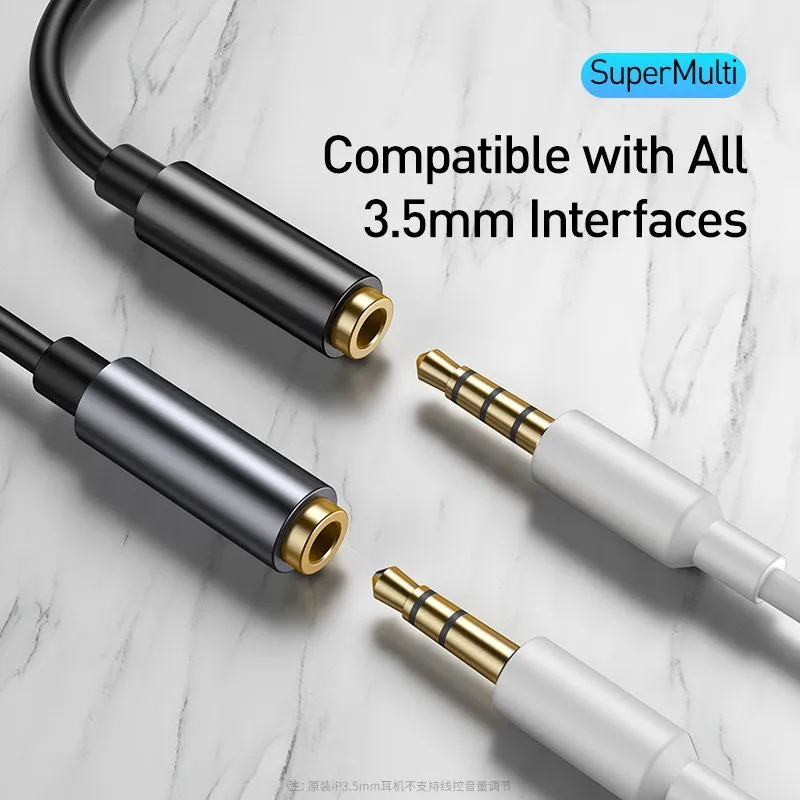 Ảnh Dây cáp chuyển đổi tai nghe đầu cắm âm thanh 3.5mm sang Type-C Gutek 1