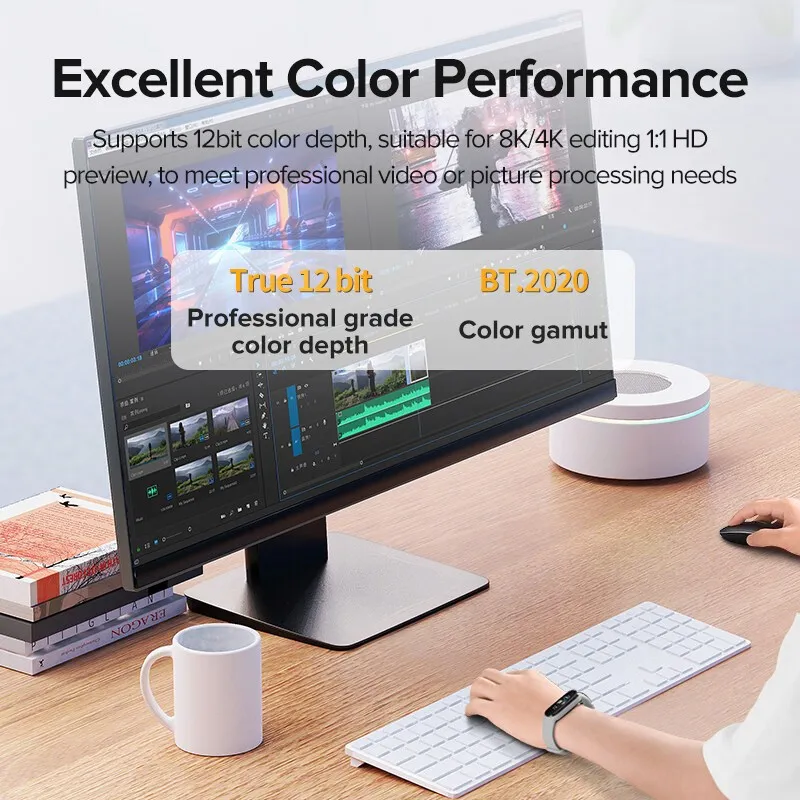 Ảnh Dây Cáp Đồng 8K HDMI 2.1 8K / 60Hz 4K / 120Hz 1440p / 144hz 48Gbps HDR Cho PS5 PS4 8K HDMI 4