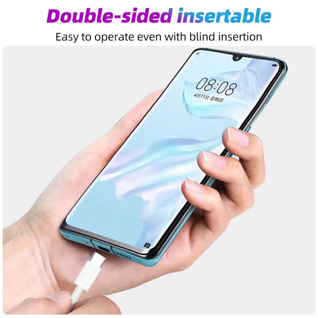 Ảnh Dây Cáp Sạc FONKEN Dữ Liệu Loại C Dài 25cm Dành Cho iPh OPPO Xiaomi 4
